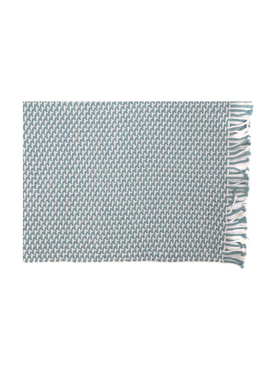 Royal Carpet Duppis OD2 Rug Outdoor Rectangular with Fringes OD2 White Blue