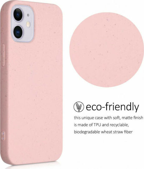Kalibri Eco-Friendly Back Cover Σιλικόνης Ροζ (iPhone 12 mini)