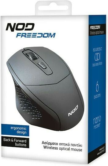 NOD Freedom Ασύρματο Ποντίκι Γκρι