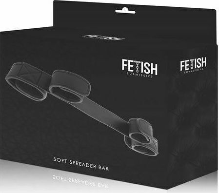 Fetish Submissive Spreader Bar Curele de Imobilizare în Culoare Negru