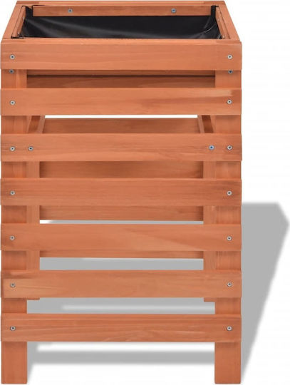 vidaXL Planter Box Wooden Beige 38x36x60cm.