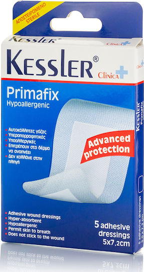Kessler Primafix Sterilized Plasters 7.2x5cm 5pcs