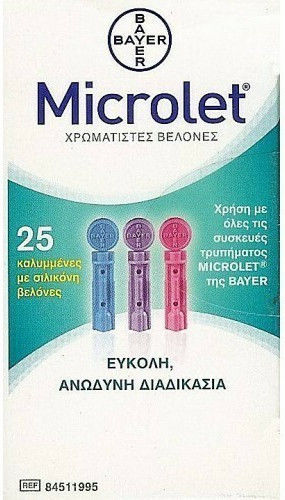 Bayer Microlet Colored Шприцови игли 25бр