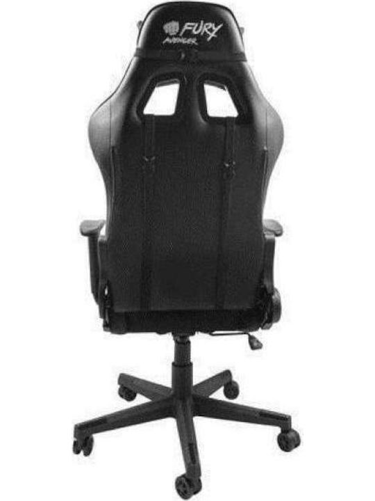 Natec Fury Avenger XL Καρέκλα Gaming Δερματίνης Μαύρο/Λευκό