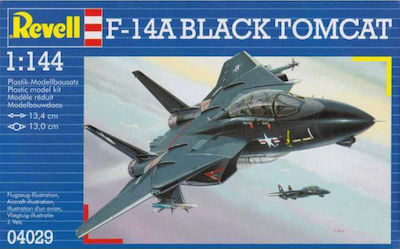 Revell F-14A Blacktomcat Modeling Figure Airplane 49 Pieces in Scale 1:14