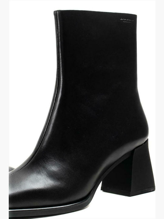 Hedda Leder Damen Chelsea Stiefeletten Schwarz