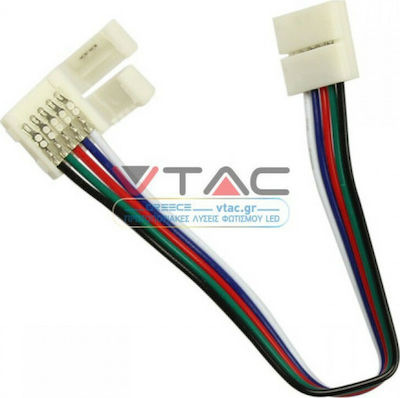 V-TAC Connector for LED Strip Εύκαμπτος σύνδεσμος για ταινία Led smd5050 RGB+W 2587