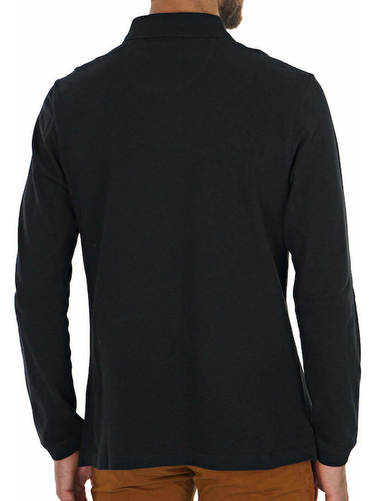 Polo Short Sleeve Black Blouse
