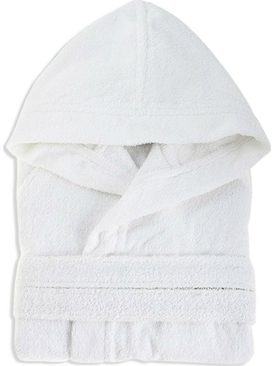 Dimcol Νο12 Kids Swimming Bathrobe White