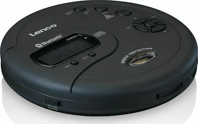 Lenco Φορητό Ηχοσύστημα CD-300 με Bluetooth / CD / MP3 σε Μαύρο Χρώμα