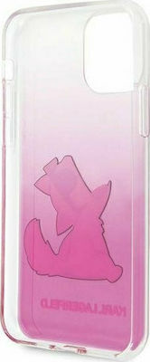 Karl Lagerfeld Choupette Fun Silicone Back Cover Pink (iPhone 12 / 12 Pro)