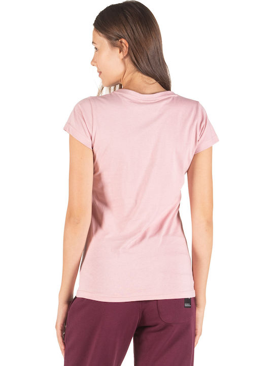 District75 220WSS-838 Γυναικείο Αθλητικό T-shirt Ροζ