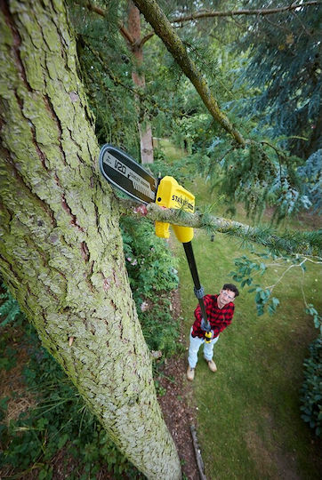 Stanley SFMCPS620M1 Teleskopisches Bügelsäge Akku 18V 1x4Ah Gesamtlänge 450cm und Klingenlänge 20cm