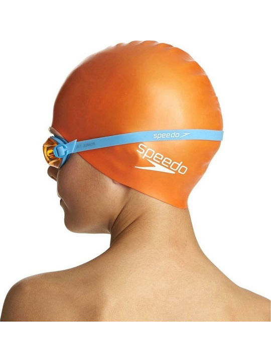 Speedo Jet Set Σκουφάκι Κολύμβησης Παιδικό από Σιλικόνη Πορτοκαλί