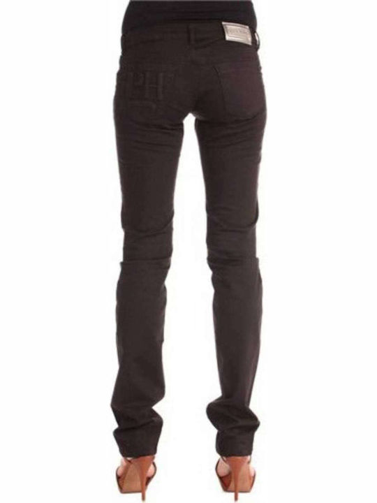 Phard Damen Stoff Hose Schwarz