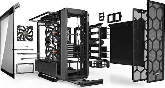 Be Quiet Silent Base 802 Window Gaming Midi Tower Κουτί Υπολογιστή Μαύρο