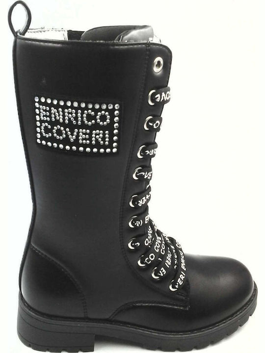 Enrico Coveri Kids Boots with Lace Black