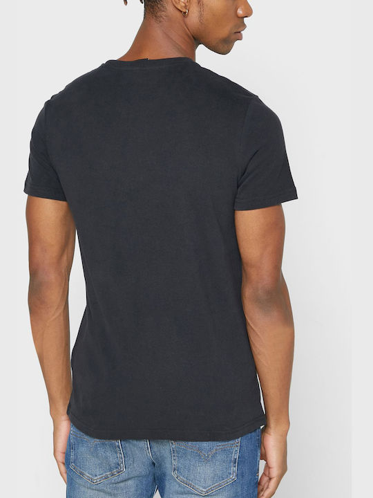 Superdry Core Ανδρικό T-shirt Μαύρο με Λογότυπο