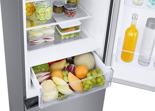 Samsung Combină frigorifică 390lt NoFrost Î203xL59.5xA65.8cm. Inox RB38T600DSA/EF