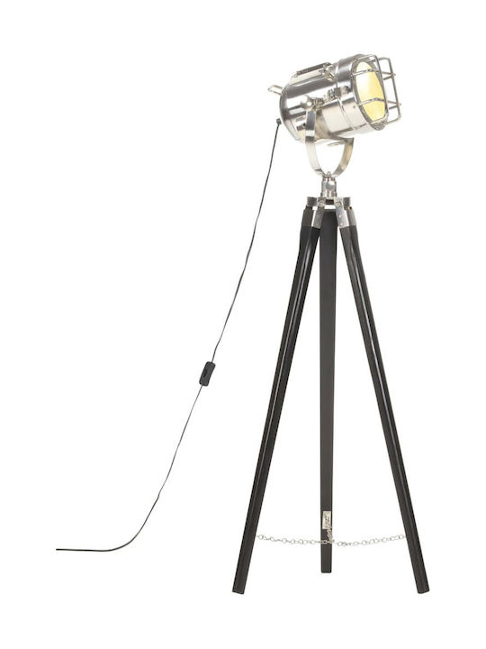 vidaXL Vintage Floor Lamp H97xW24cm. with Socket for Bulb E27 Black