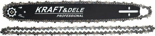 Kraft & Dele Chainsaw Blade Chainsaw Blade Set with Chain 45cm KD10153