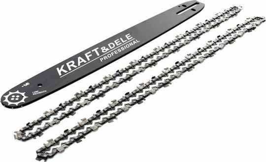 Kraft & Dele KD10153 Комплект лама и верига за бензинова моторна пила 45см