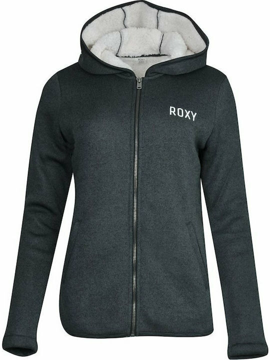 Fever Fleece Γυναικεία Ζακέτα με Φερμουάρ Γκρι