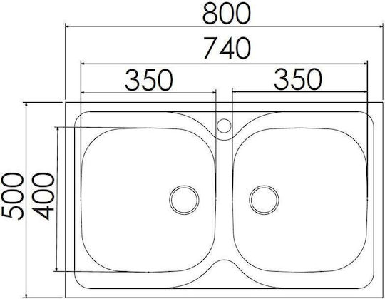 Excel Estia 720CMAS13 Ένθετος Inox Σατινέ Μ80xΠ50cm Ασημί Excel Estia 720CMAS13 Ένθετος Inox Σατινέ Μ80xΠ50cm Ασημί