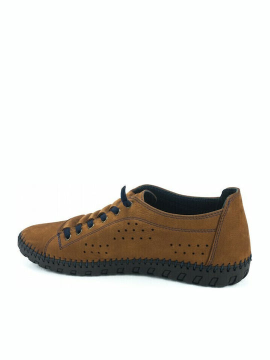 Leder Herren Freizeitschuhe Anatomisch Tabac Braun