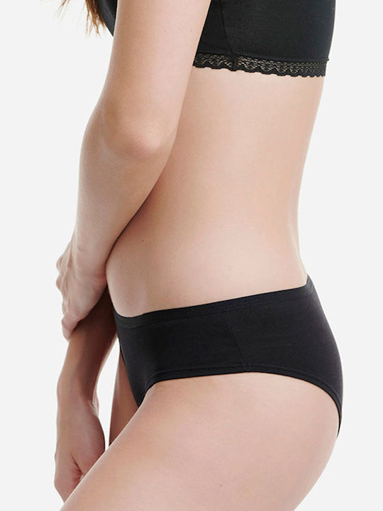 Bamboo Damen Slip 2Pack Schwarz