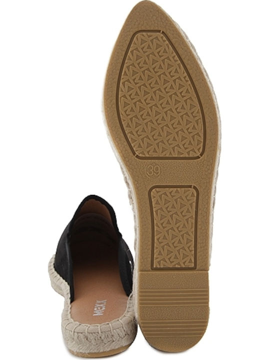 Caspya Flat Mules σε Μαύρο Χρώμα