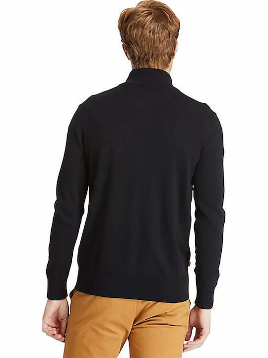 Williams River Full Zip Ανδρική Ζακέτα Πλεκτή Μαύρη