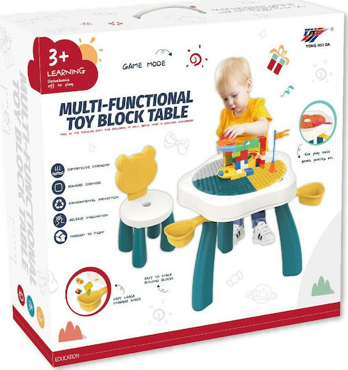 with Blocks Kids Desk for Painting made of Plastic Multicolour