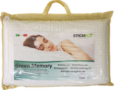 Strom Eco Green Memory Standard Μαξιλάρι Ύπνου Memory Foam Ανατομικό Μέτριο 42x72x12cm