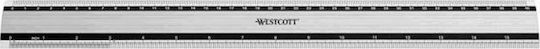 Westcott Χάρακας Μεταλλικός 40cm Γκρι
