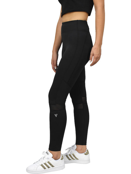 Women's Long Running Legging High Waisted Black