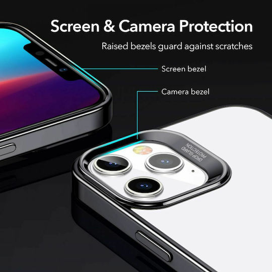 ESR Halo Задна корица Силикон 0.75мм Черен (iPhone 12 / 12 Pro)