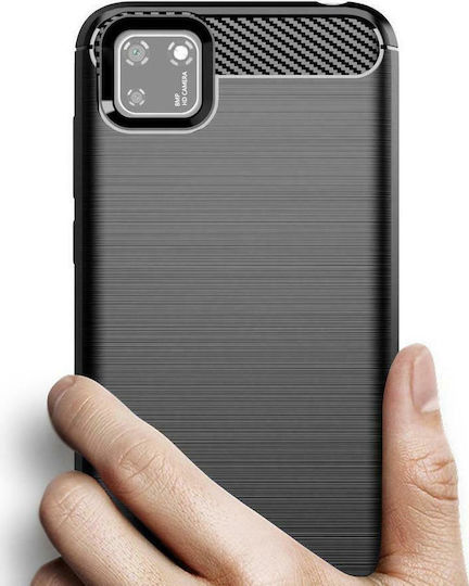 Powertech Back Cover Silicone Black (Huawei Y5p)