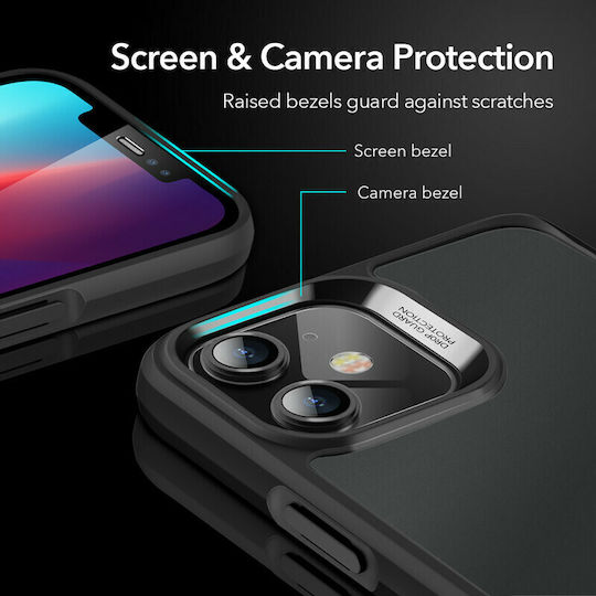 ESR Ice Shield Umschlag Rückseite Silikon Schwarz (iPhone 12 mini)