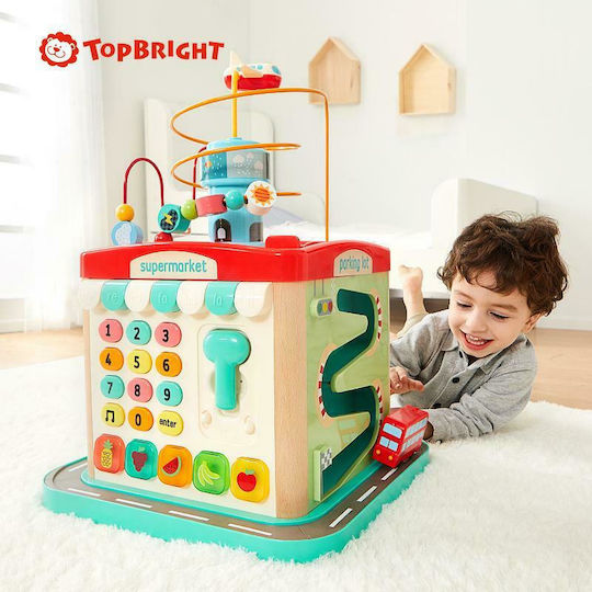 Top Bright Куб За Занимания 5 В 1 Със Светлина За 18+ Месеца
