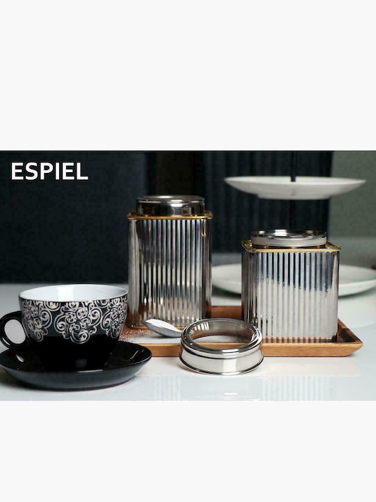 Espiel Vienna Porcelain Cappuccino Cup Set 280ml Black