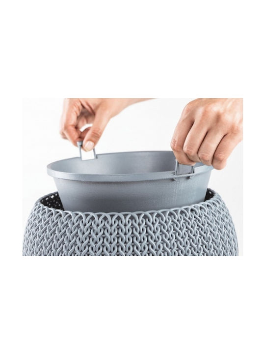 Keter Topf Runder Topf Kunststoff Gray 28x28x18cm.