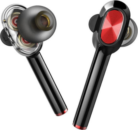 BlitzWolf AirAux AA-UM5 In ear Bluetooth хендсфри Слушалки с Устойчивост на Пот и Кутийка за Зареждане Черен