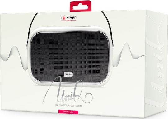 Forever UNIQ BS-660 Bluetooth Speaker 5W with Radio and Battery Life up to 4 hours White
