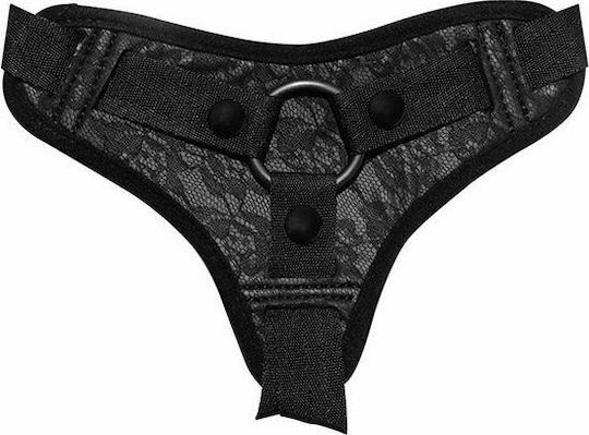 Sportsheets Sincerely Lace Strap On Harness σε Μαύρο Χρώμα
