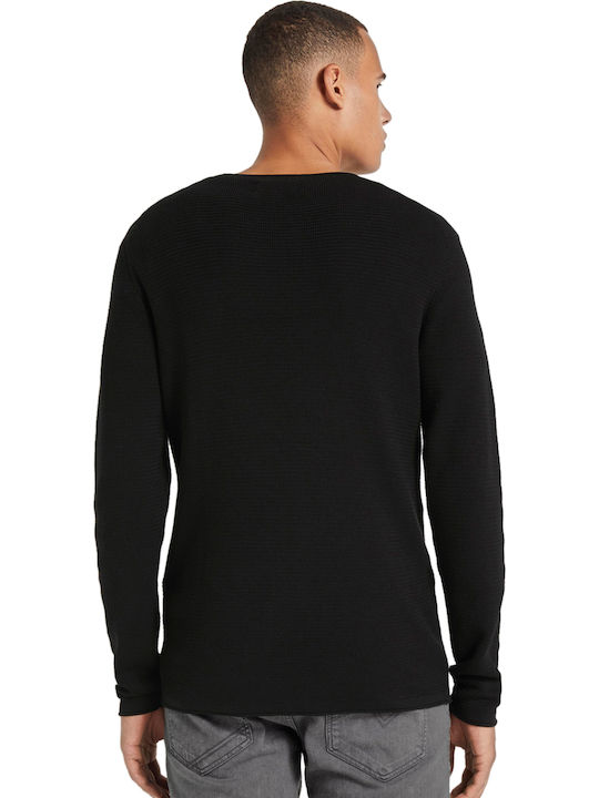 Langarm-Pullover Schwarz