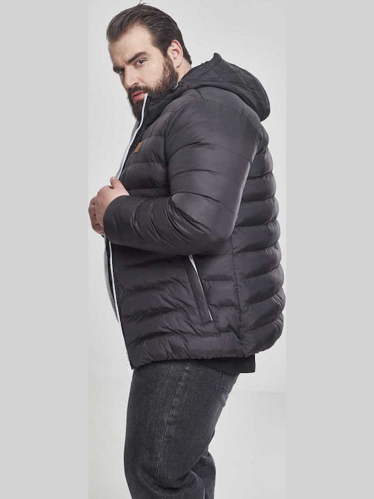 Bubble Χειμωνιάτικο Μπουφάν Puffer Αντιανεμικό Mαύρο