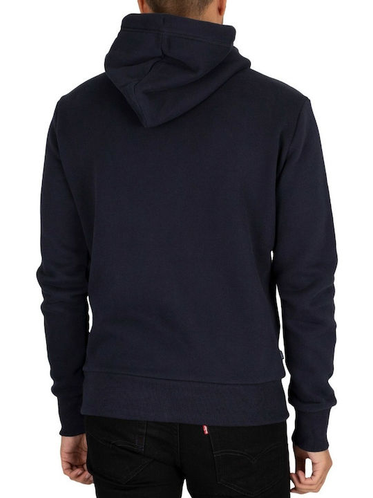 Superdry Ol Classic Men's Sweatshirt Jacket with Hood and Pockets Navy