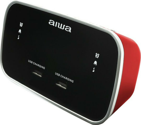 Aiwa Επιτραπέζιο Ψηφιακό Ρολόι με Ξυπνητήρι & Ραδιόφωνο CRU-19RD