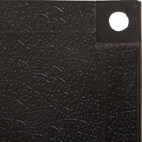 AMILA Rubber Gym Exercise Equipment Floor Mat Black 100x100x1.5cm